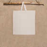 Cotton grocery tote bag 38 x 42 cm with short handles - natural Hotel accessories