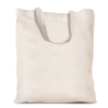 Cotton grocery tote bag 38 x 42 cm with short handles - natural Birthday & Name day
