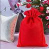 Burlap bag 22 x 30 cm - red Red bags