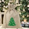 Burlap bag 26 cm x 35 cm - Christmas tree Jute Bags