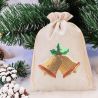 Burlap bag 30 cm x 40 cm - Christmas, Bells All products