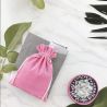 Velvet pouches 12 x 15 cm - light pink Women's Day