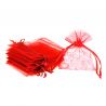 Organza bags 10 x 13 cm - red Occasional bags
