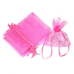 Organza bags 9 x 12 cm - pink Lavender and scented dried filling