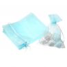 Organza bags 15 x 20 cm - light blue Baby Shower