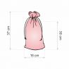 Pouch like linen 16 x 37 cm - natural Valentine's Day