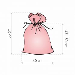Organza bags 40 x 55 cm - ecru Bags with quick and easy closure