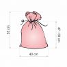 Organza bags 40 x 55 cm - ecru Bags with quick and easy closure
