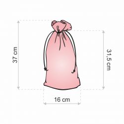 Pouch like linen with printing 16 x 37 cm - natural / snow Industries & Packaging for...