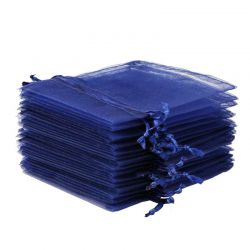 Organza bags 8 x 10 cm - dark blue Lavender and scented dried filling