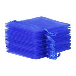 Organza bags 10 x 13 cm - blue Lavender and scented dried filling