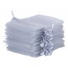 Organza bags 10 x 13 cm - silver Lavender and scented dried filling