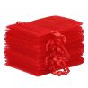 Organza bags 5 x 7 cm - red Lavender and scented dried filling