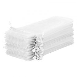 Organza bags 16 x 37 cm - white White bags