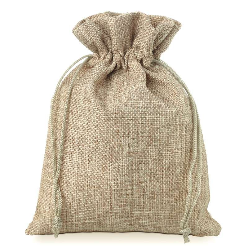 Burlap bag 18 cm x 24 cm - natural Medium bags 18x24 cm