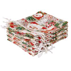 Organza bags 12 x 15 cm - Christmas / 5 All products