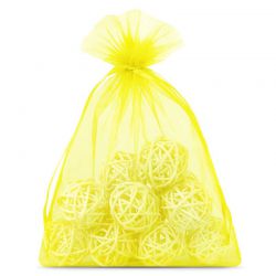 Organza bags 18 x 24 cm - yellow Yellow bags