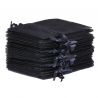 Organza bags 22 x 30 cm - black Large bags 22x30 cm