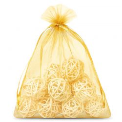 Organza bags 26 x 35 cm - gold Gold bags