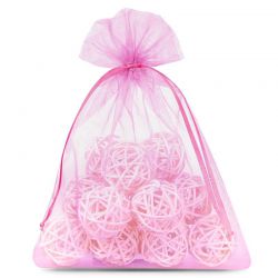 Organza bags 15 x 20 cm - pink Pink bags