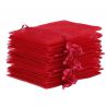 Organza bags 13 x 18 cm - burgundy Christmas bag