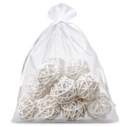 Organza bag 55 x 75 cm - white Large bags 55x75 cm