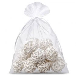 Organza bags 20 x 27 cm - white Medium bags 20x27 cm