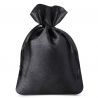 Satin bag 8 x 10 cm - black Wedding bags