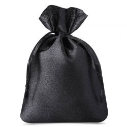 Satin bags 10 x 13 cm - black Satin bags