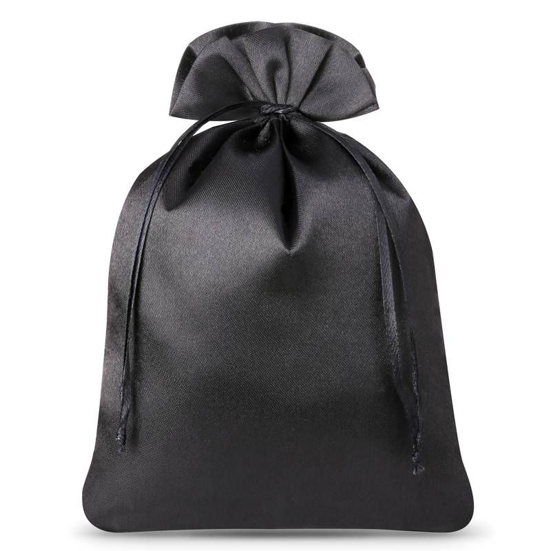 5 pcs Satin bags 15 x 20 cm - black 