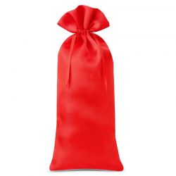 Satin bag 16 x 37 cm - red Satin bags