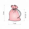 Organza bags 7 x 9 cm (SDB) - pink For children
