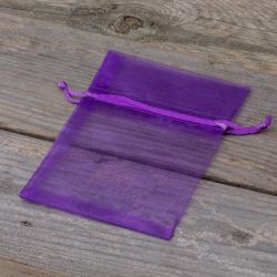 Organza bags 9 x 12 cm - dark purple Lavender pouches