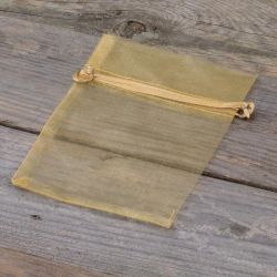 Organza bags 10 x 13 cm - gold Small bags