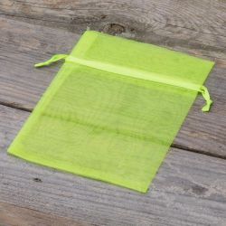 Organza bags 11 x 14 cm - neon green Lavender and scented dried filling