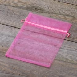 Organza bags 15 x 20 cm - pink Baptism