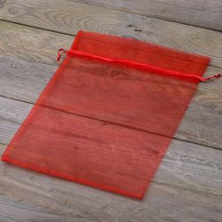 Organza bags 22x30 cm - red Valentine's Day