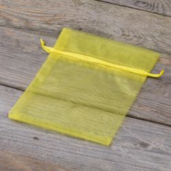 Organza bags 12 x 15 cm - yellow Lavender and scented dried filling