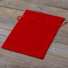Velvet pouches 26 x 35 cm - red Red bags
