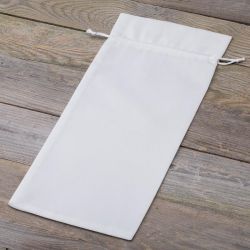 Velvet pouch 16 x 37 cm - white Velvet pouch