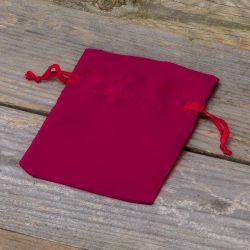Satin bag 8 x 10 cm - burgundy Small bags 8x10 cm