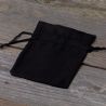 Satin bag 8 x 10 cm - black Small bags 8x10 cm