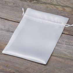 Satin bags 13 x 18 cm - white White bags