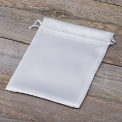 Satin bags 15 x 20 cm - white Baptism