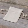 Pouches like linen 8 x 10 cm - natural Jewellery