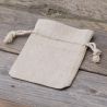 Pouches like linen 9 x 12 cm - natural Candles