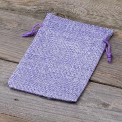 Burlap bag 10 cm x 13 cm - light purple Burlap bags / Jute bags