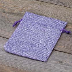 Burlap bag 12 cm x 15 cm - light purple Lavender and scented dried filling