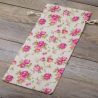 Pouch like linen with printing 16 x 37 cm - natural / roses For children