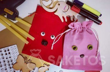 Decorating pouches for gifts - personalised DIY packaging